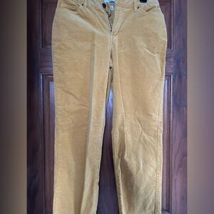 Croft & barrow Women’s Corduroy Pants in Mustard Yellow